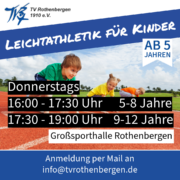 Trainingszeiten Leichtathletik Winter 24/25